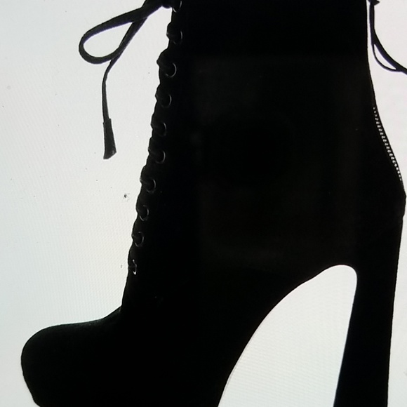 AUTHENTIC MIU MIU lace-up platform booties - Picture 1 of 7